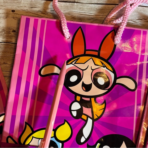 Vintage Power Puff Girls American Greetings Gift Bags X 4 Cartoon Network Y2K - Picture 4 of 6